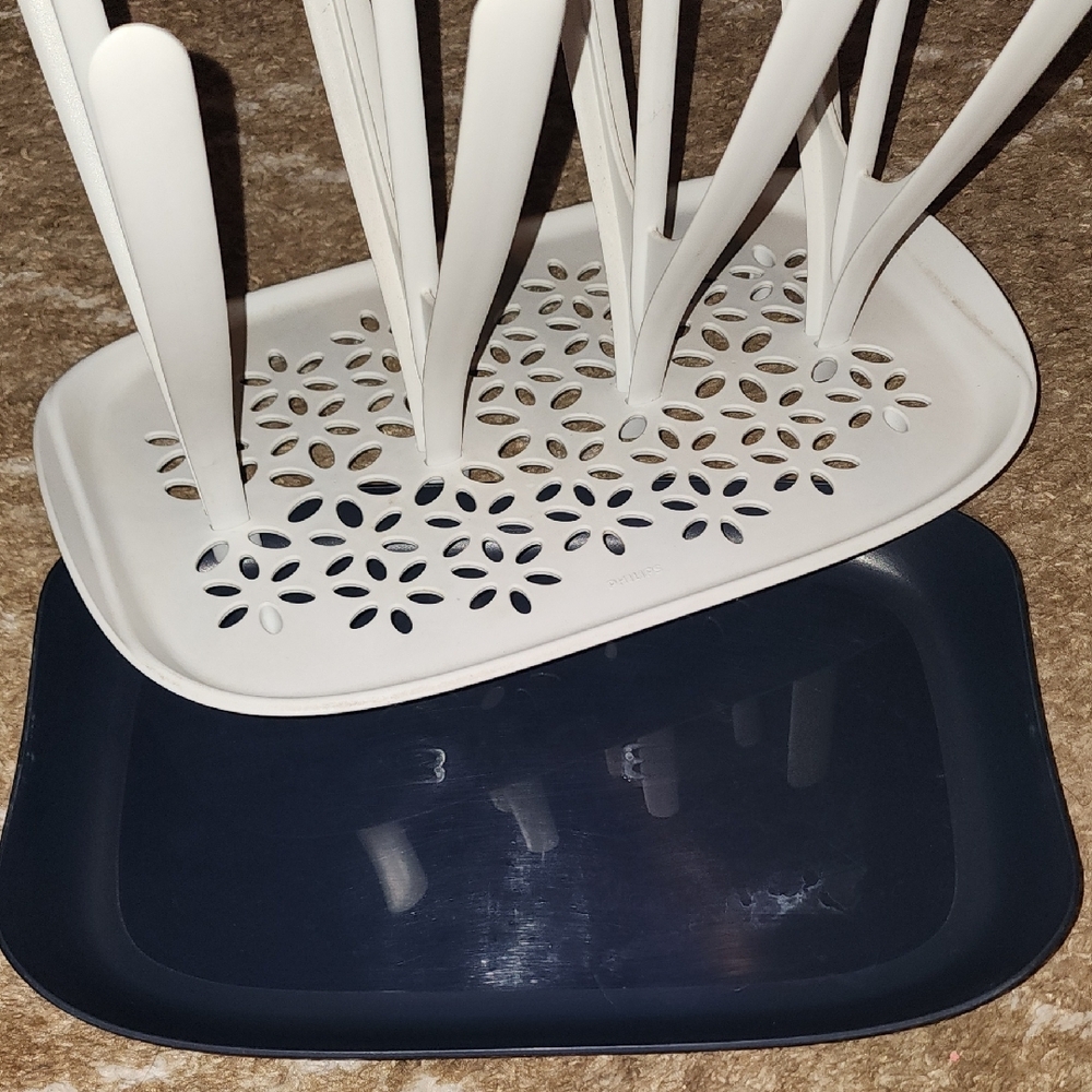 White Utensil Drying Rack - Picture 3 of 3